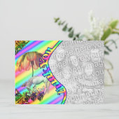 Unicorn Butterflies Bedankt voor je foto (Staand voorkant)