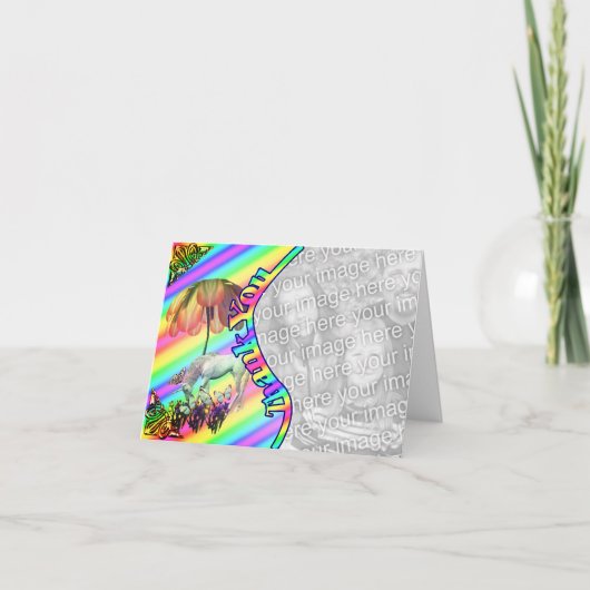 Unicorn Butterflies Bedankt voor je foto (Voorkant)