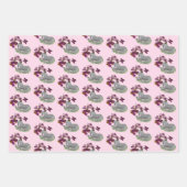 Unicorn Butterflies en bloemen Inpakpapier Vel (Voorkant)