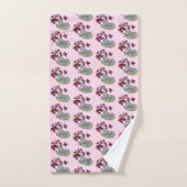 Unicorn Butterflies en Flowers Patroon Bad Handdoek (Handdoek)