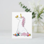 Unicorn Butterfly Briefkaart (Staand voorkant)
