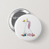 Unicorn Butterfly Ronde Button 5,7 Cm (Voorkant /achterkant)