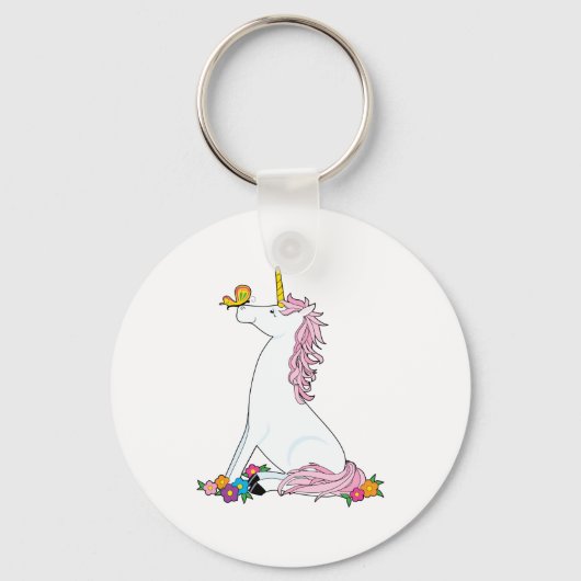 Unicorn Butterfly Sleutelhanger (Voorkant)