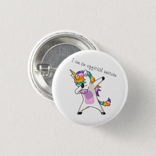 Unicorn Button (Voorkant /achterkant)