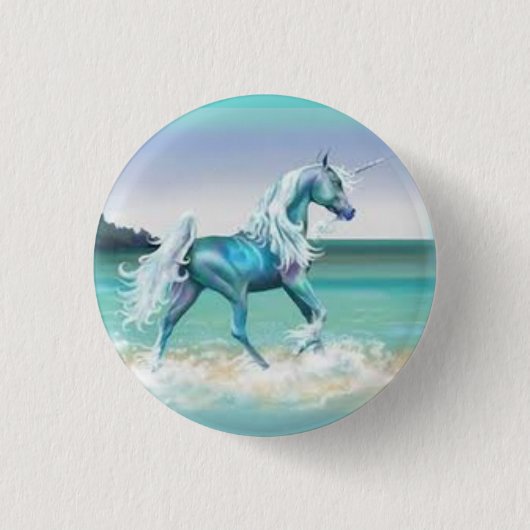 Unicorn Button! Ronde Button 3,2 Cm (Voorkant)