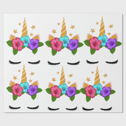 Unicorn Cadeaupapier (Vlak)