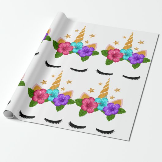 Unicorn Cadeaupapier (Uitgerold)
