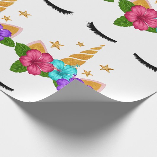 Unicorn Cadeaupapier (Hoek)