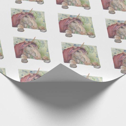Unicorn Cadeaupapier (Hoek)