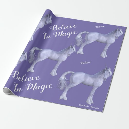 Unicorn Cadeaupapier (Uitgerold)