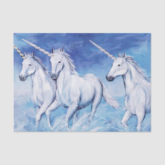 Unicorn Cadeaupapier Tissuepapier (Voorkant)