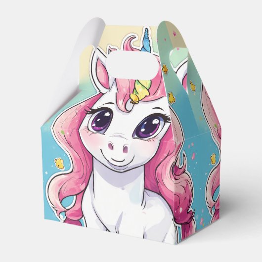 Unicorn Cadebox Bedankdoosjes (Achterkant)