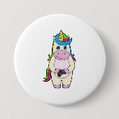 Unicorn Camera Ronde Button 7,6 Cm (Voorkant)