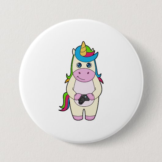 Unicorn Camera Ronde Button 7,6 Cm (Voorkant)
