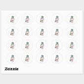 Unicorn Camera Ronde Sticker (Vel)