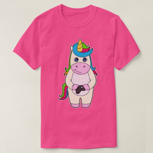 Unicorn Camera T-shirt (Design voorkant)