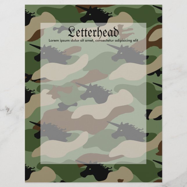 Unicorn Camouflage (Voorkant)