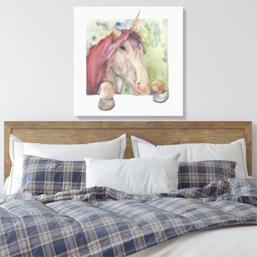 Unicorn Canvas Afdruk (Insitu (Slaapkamer))