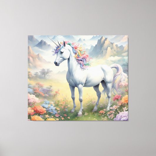Unicorn Canvas Afdruk (Voorkant)