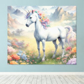 Unicorn Canvas Afdruk (Insitu (Houten vloer))