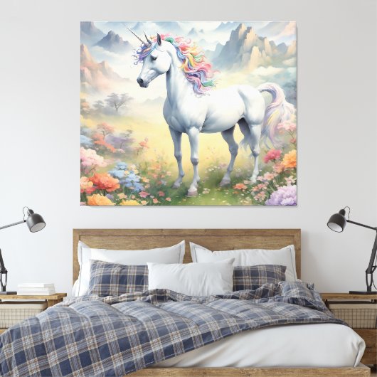Unicorn Canvas Afdruk (Insitu (Slaapkamer))