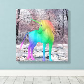 Unicorn Canvas Afdruk (Insitu (Houten vloer))