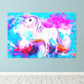 Unicorn Canvas Afdruk (Insitu (Houten vloer))