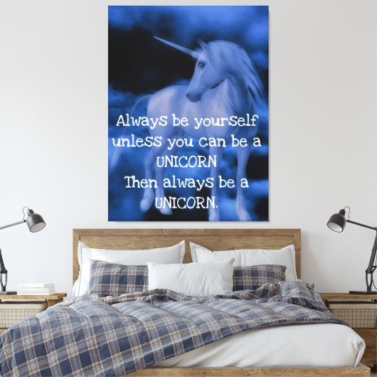 Unicorn Canvas Afdruk (Insitu (Slaapkamer))