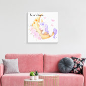 Unicorn Canvas Print (Insitu (Woonkamer))