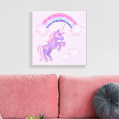 Unicorn Canvas Print (Insitu (Woonkamer))