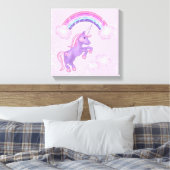 Unicorn Canvas Print (Insitu (Slaapkamer))