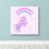 Unicorn Canvas Print (Insitu (Houten vloer))