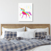 Unicorn Canvas Print (Insitu (Slaapkamer))