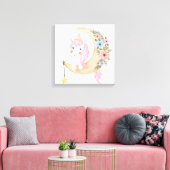 Unicorn Canvas Print (Insitu (Woonkamer))