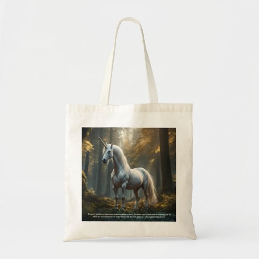 Unicorn Canvas tas (Voorkant)