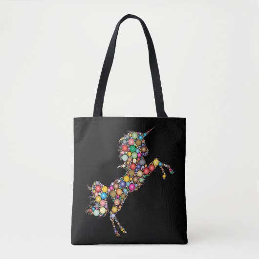 Unicorn Canvas tas (Voorkant)