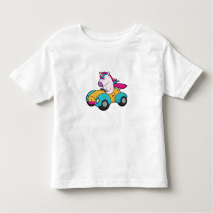 Unicorn Car Kinder Shirts