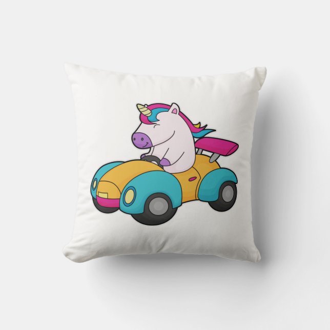 Unicorn Car Kussen (Voorkant)