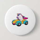 Unicorn Car Ronde Button 7,6 Cm (Voorkant)