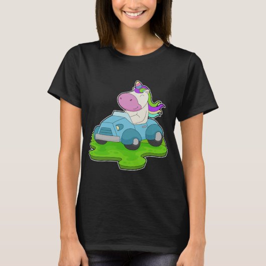 Unicorn Car T-shirt (Voorkant)