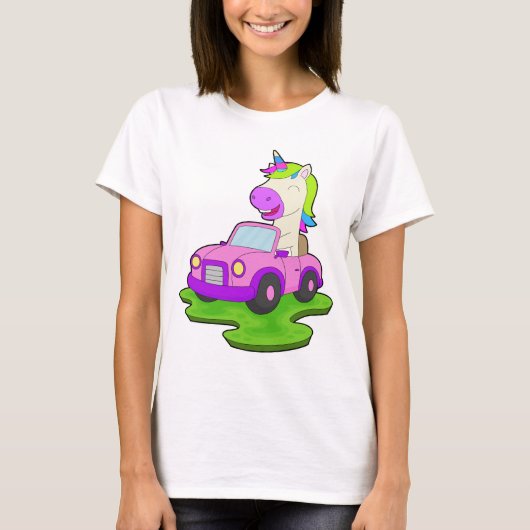 Unicorn Car T-shirt (Voorkant)