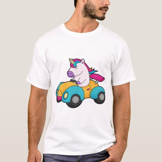 Unicorn Car T-shirt (Voorkant)