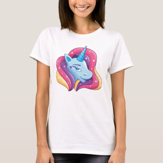 Unicorn Cartoon T-shirt (Voorkant)