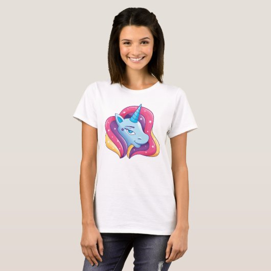 Unicorn Cartoon T-shirt (Voorkant volledig)