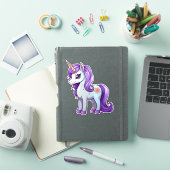 Unicorn cartoon tekening sticker (iPad Cover)