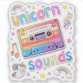 Unicorn Cassettesamenstelling Sticker (Voorkant)