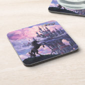 Unicorn Castle Bier Onderzetter (Linkerzijde)