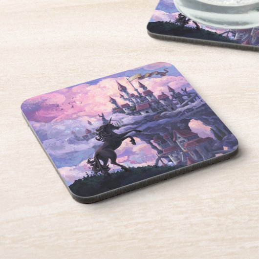 Unicorn Castle Bier Onderzetter (Linkerzijde)