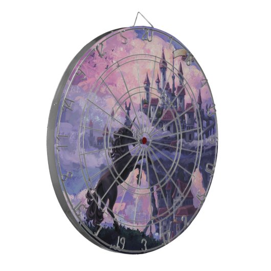 Unicorn Castle Dartbord (Voorkant Links)