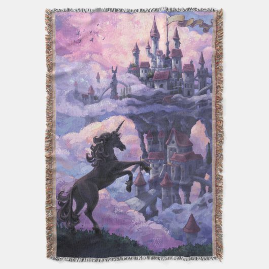 Unicorn Castle Deken (Voorkant Verticaal)